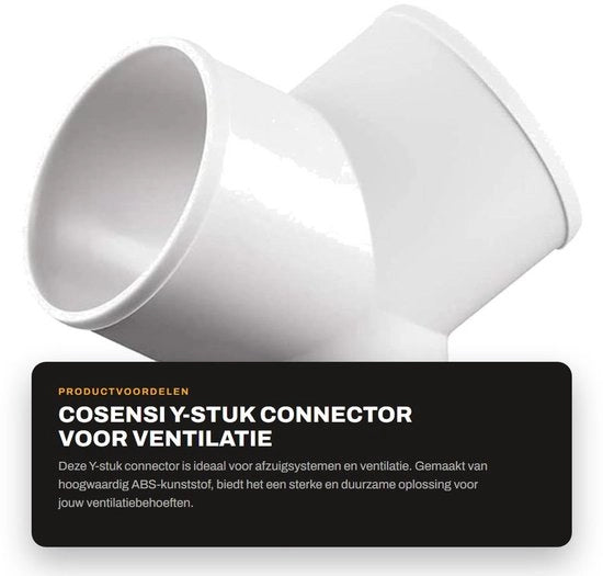 Y-stub 3 Modelli - Connettore di Doccia - ABS - Diametro 97mm - Senza Fessure Eriodinamico - Alta Resistenza - Connettore di Canale