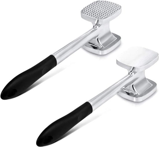 Spastrello per carne - grande e a doppia faccia - 28 cm - antiaderente