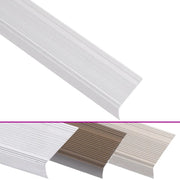 Profili a L per Gradini 5 pz in Alluminio 100 cm Argento 146755