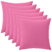 Federa 6 pcs HEERLEN Rosa 40 x 40 cm Poliestere 908585