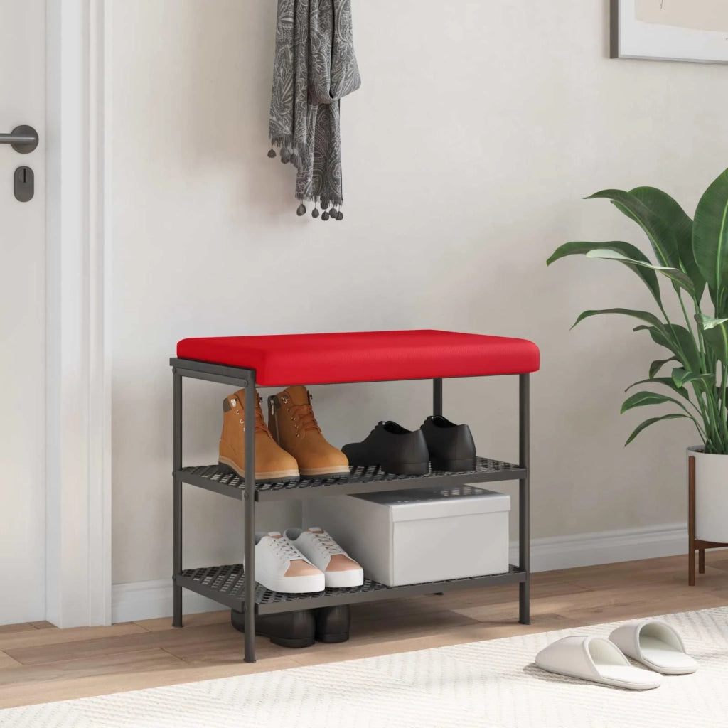 Cuscino per panchina Similpelle Rosso Profondità 35 cm 42043192
