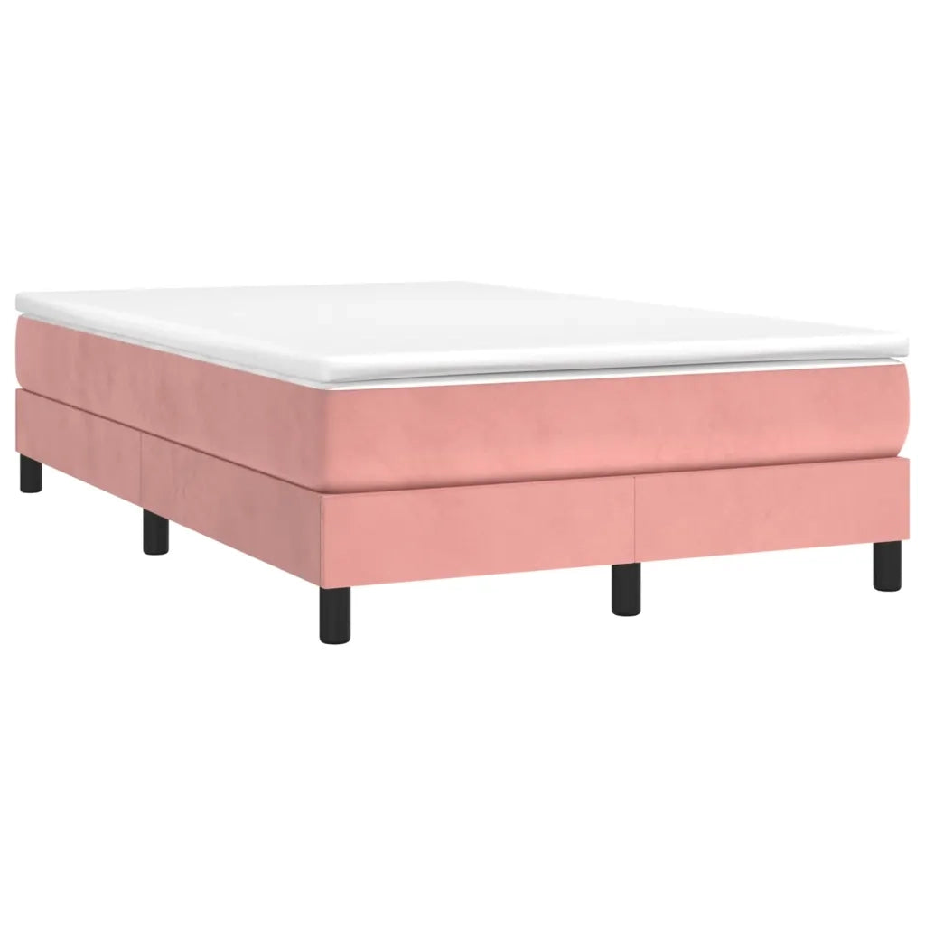 Struttura Letto a Rete a Molle Rosa 120x200 cm in Velluto 3120765
