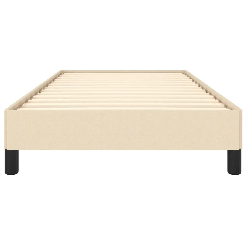 Letto singolo | Letto per adulti | Giroletto senza Materasso Crema 80x200 cm in Tessuto