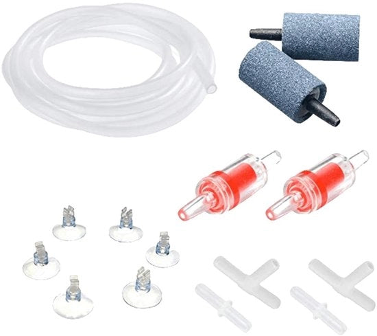 Accessori per pompa aereazione 14 pezzi - Sostenibili - Imprigionati all'acqua - Resistenti agli urti - Disegno flessibile - Adatti per acquari - Accessori per acquari