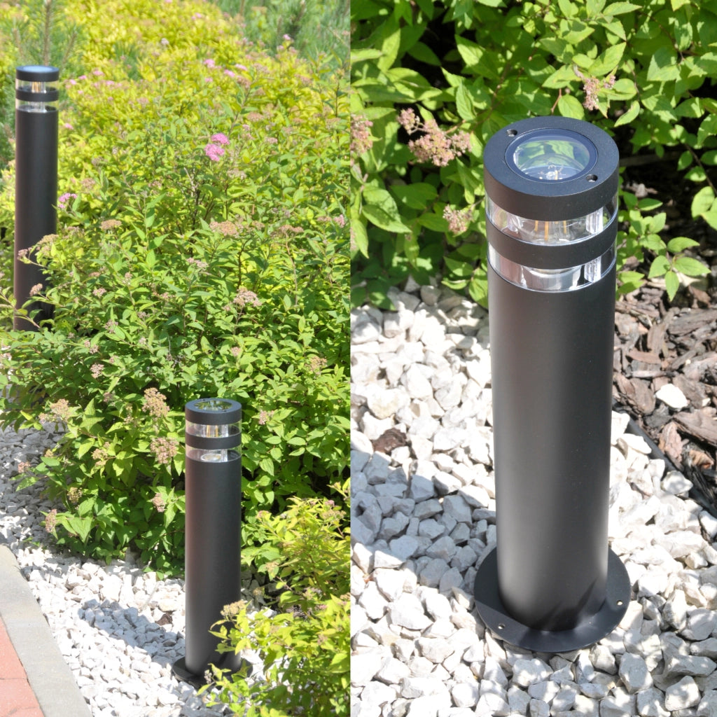 Lampione esterno RINO 44 cm nero E27 IP54 1 luce Polux