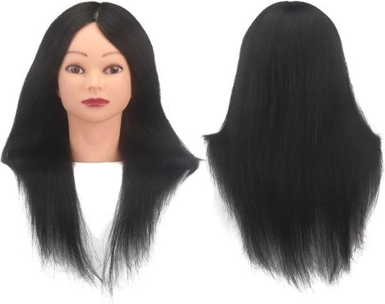 Capo di Styling per Capelli Lunghi - Modello per Corsi di Laurea in Parrucchieri - 45 cm