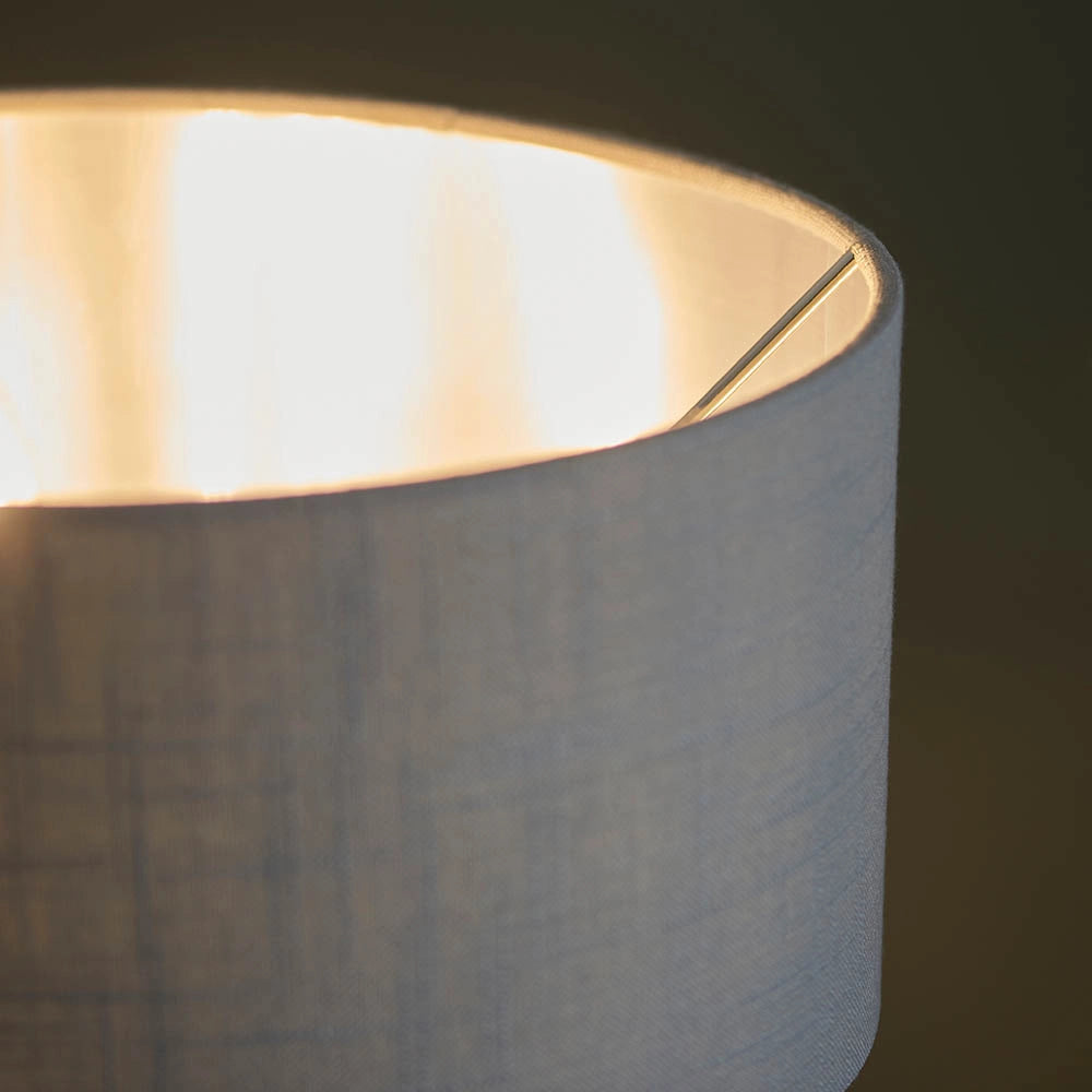 Lampada tavolo Highclere classica nichel 3xE14 grafite