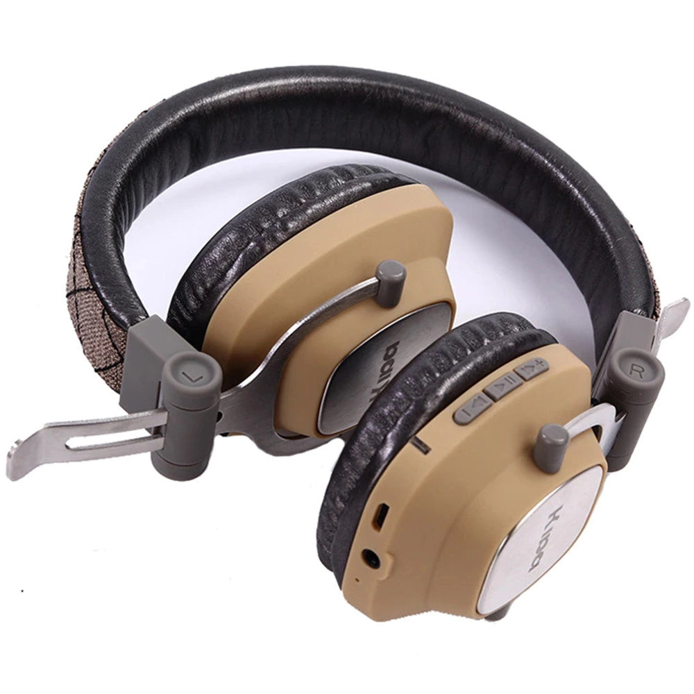 Trade Shop - Cuffie Bluetooth Senza Fili Con Cavo Jack Per Pc Smartphone Musica Maxtech Cu-bt004 -