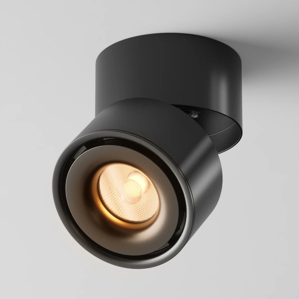 Maytoni Plafoniera moderna Yin 1 luce LED integrato nero alluminio