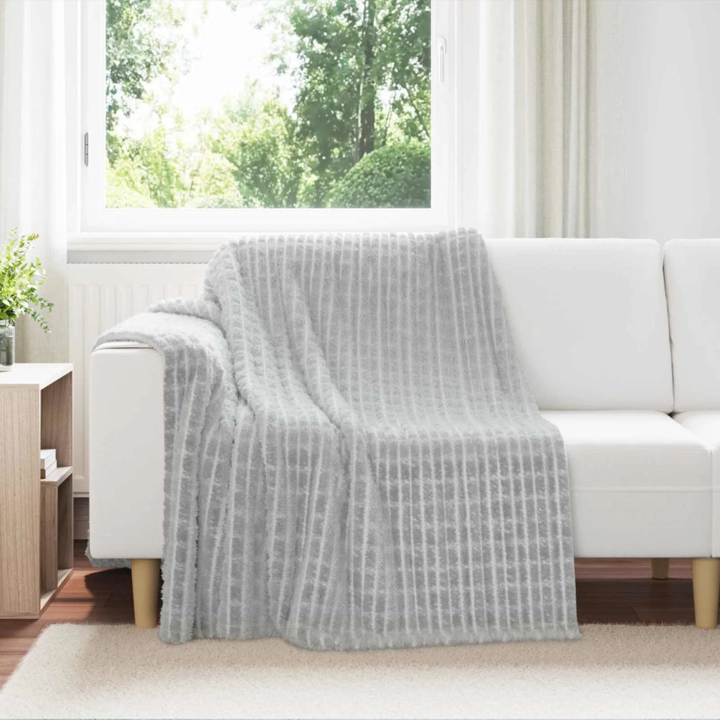 Coperte da Pile 6 pcs Grigio 200 x 150 cm Panno 42016954