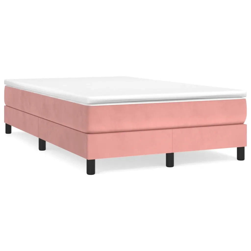 Struttura Letto a Rete a Molle Rosa 120x200 cm in Velluto 3120765
