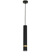 Lampada a sospensione Reno nera oro GU10 1x8W Luminex