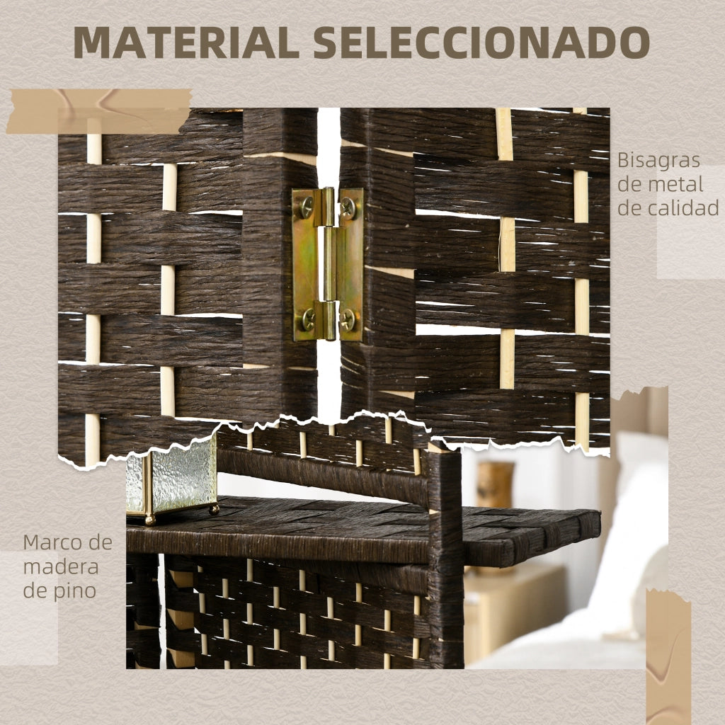 Libreria Divisorio con Ripiani ¨C Minimal ¨C Marrone 160x170 cm