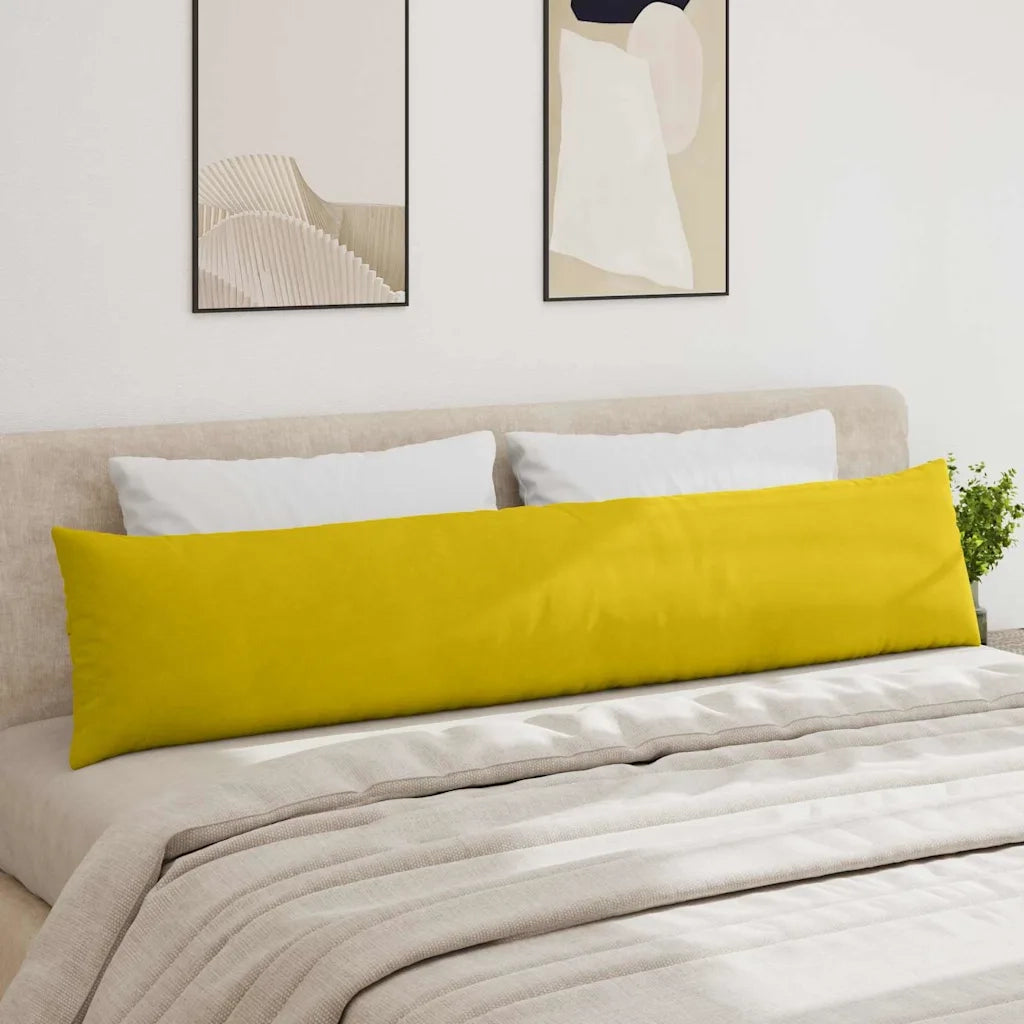 Cuscini da Divano 2 pcs Giallo 200 x 40 cm Tessuto in Cords 42013892