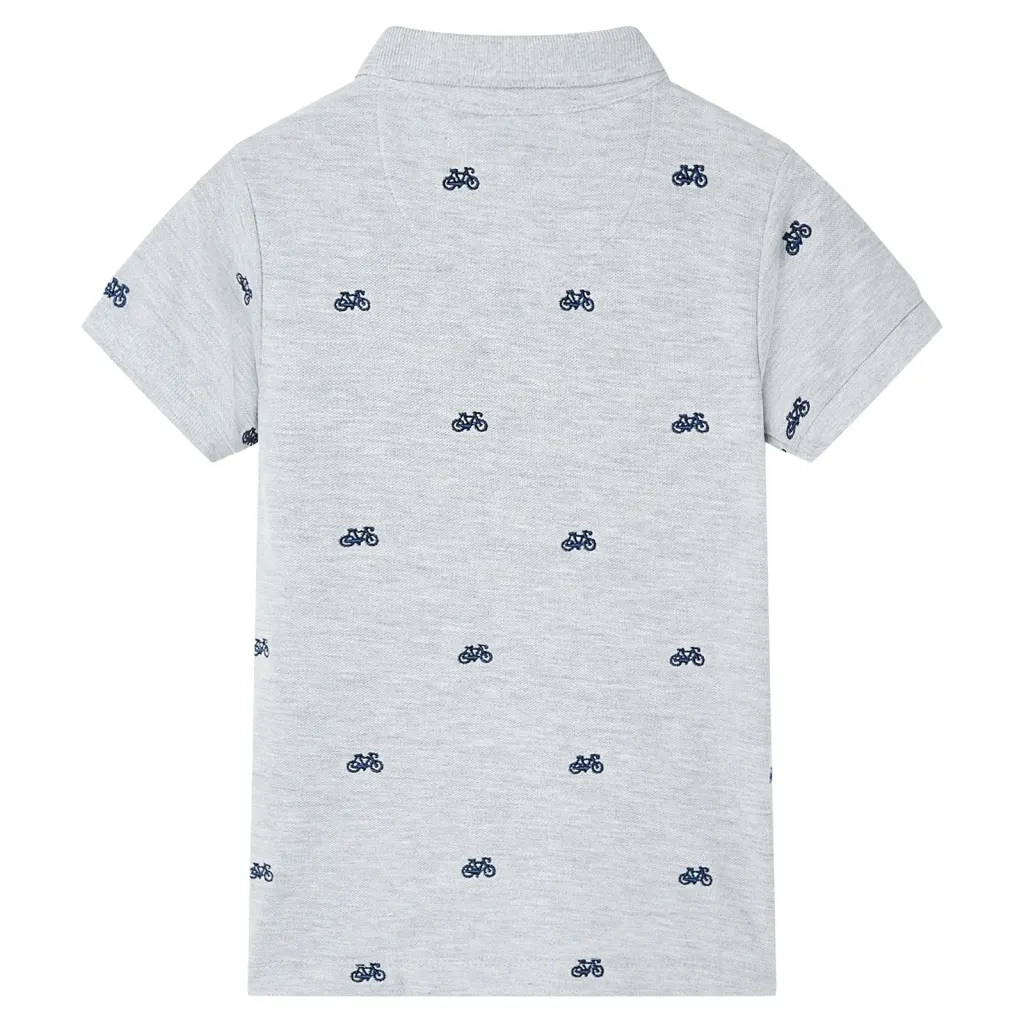 Polo per Bambini Grigio Mélange 128 12167