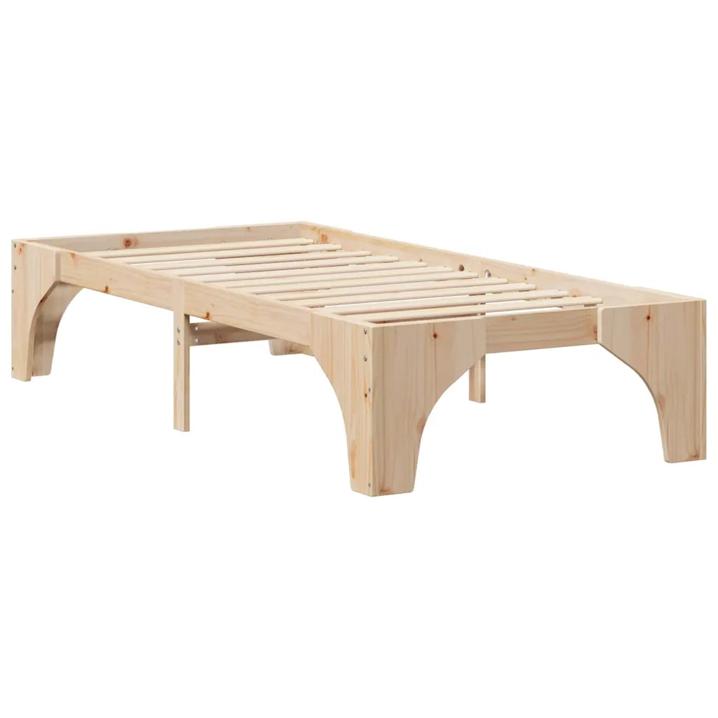 Letto singolo | Letto per adulti | Struttura del letto Marrone 75 x 190 cm Pino massello