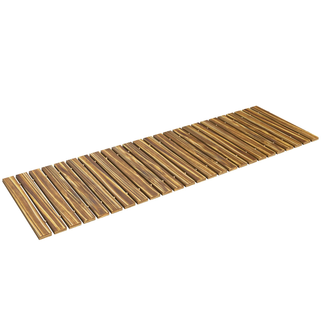Passerella Giardino Legno Carbonizzato ¨C Xylo ¨C 120x38 cm Pieghevole Esterno