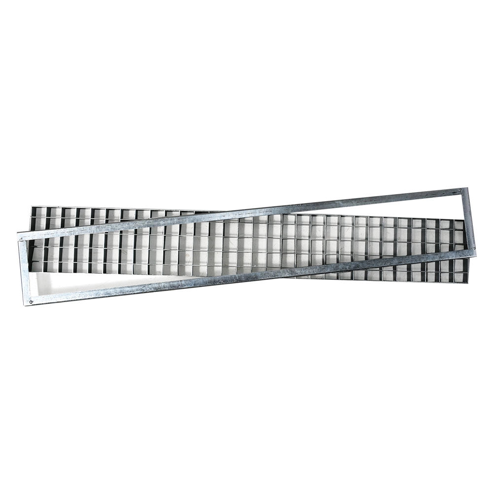 Griglia rettangolare 25x100 cm pedonabile
