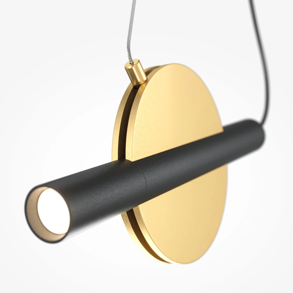 Lampada a sospensione Maytoni Enigma LED oro 220 cm