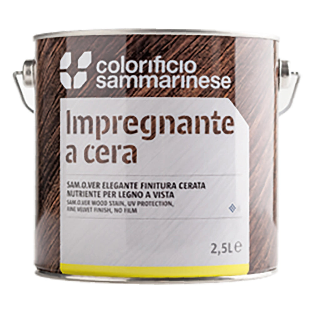 IMPREGNANTE A CERA 'SAMOLEGNO' Lt. 0,750 Noce scuro- 6 pezzi  - COLORIFICIO SAMMARINESE