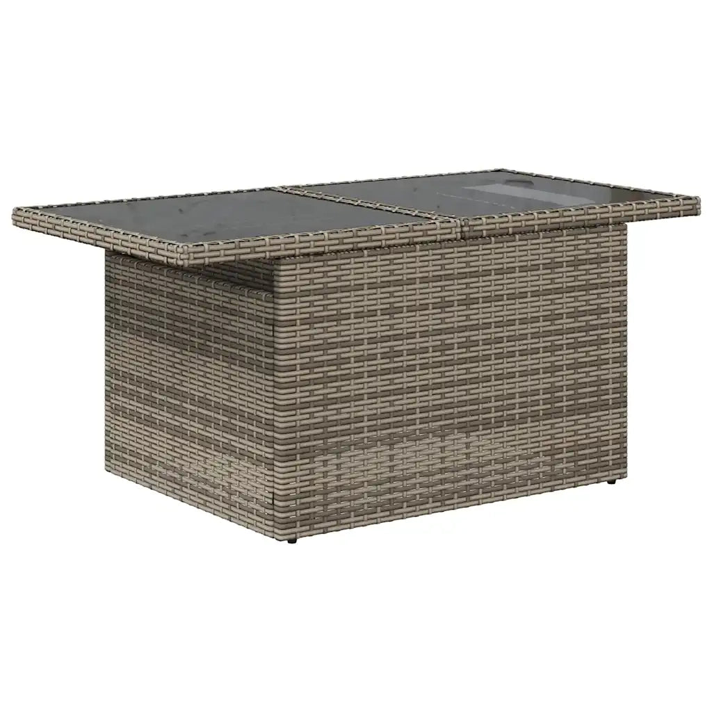 Set Divano da Giardino 5 pz con Cuscini Grigio in Polyrattan 3326151