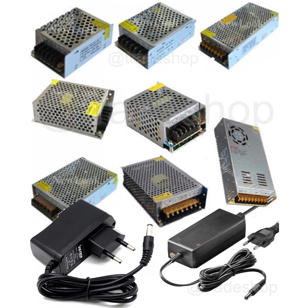 Trade Shop - Trasformatore Alimentatore Stabilizzato Per Striscia A Led Switch Trimmer 12v -