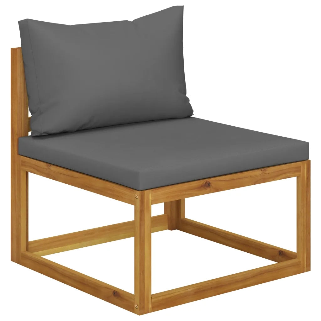 Set Divani da Giardino 7 pz con Cuscini in Massello di Acacia 3057606