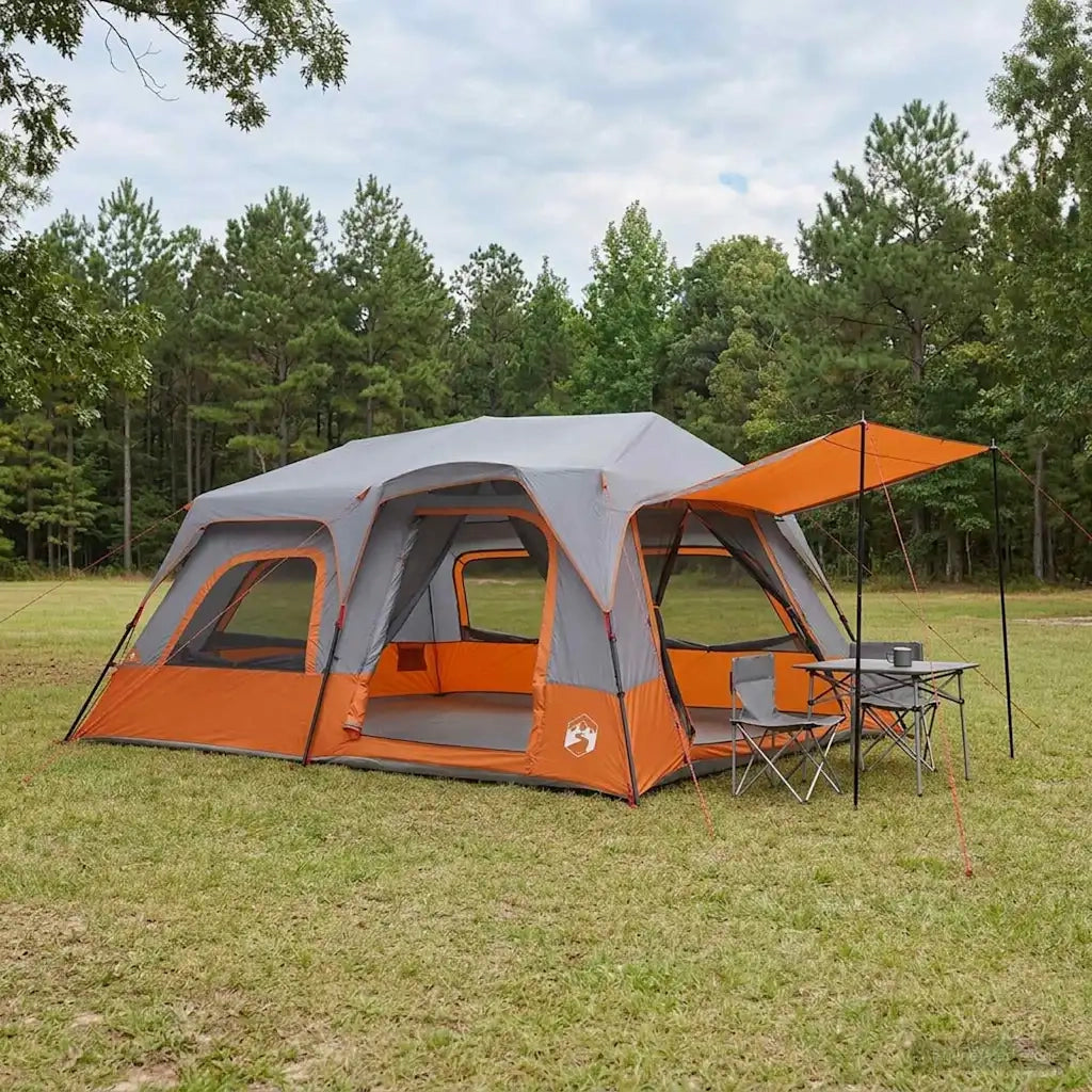 Tenda Istantanea Grigio e arancione 10 persone