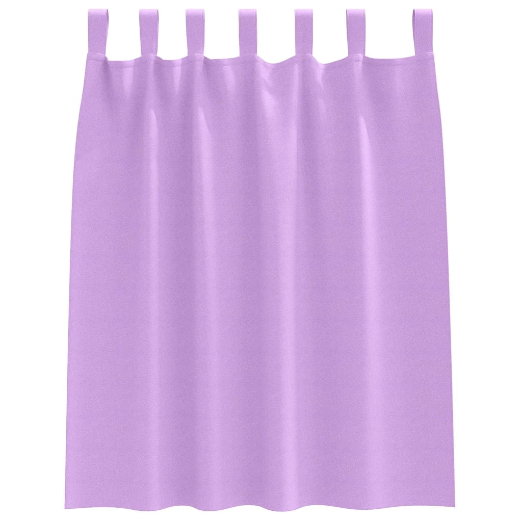 Tende Blackout con Anelli 2 pcs Viola 140 x 140 cm Poliestere 4107598