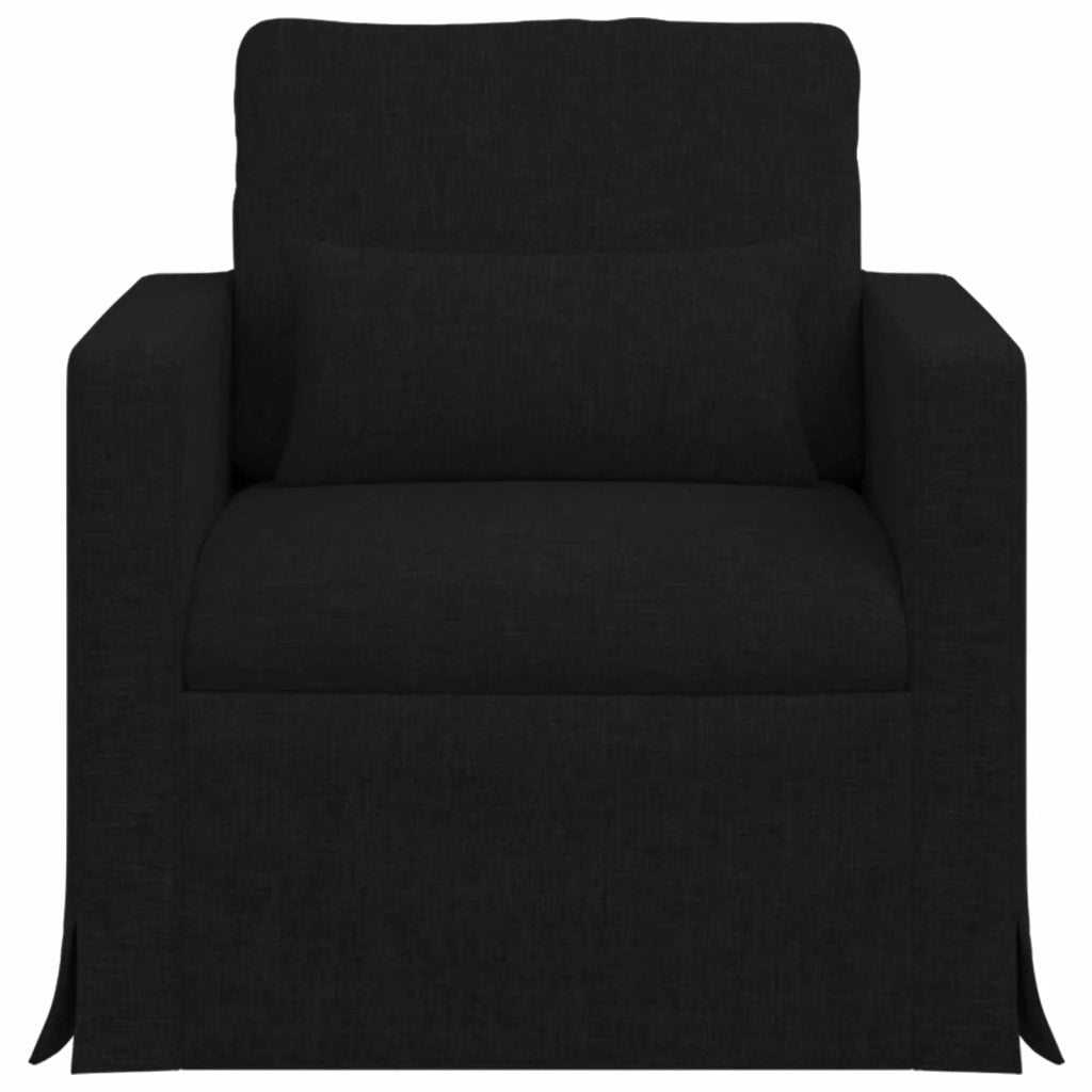 Divano Nero 78 x 78 x 80 cm Tessuto