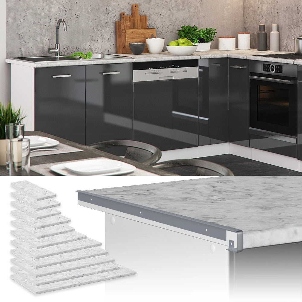 Vicco Top cucina Bianco/marmo 60 cm