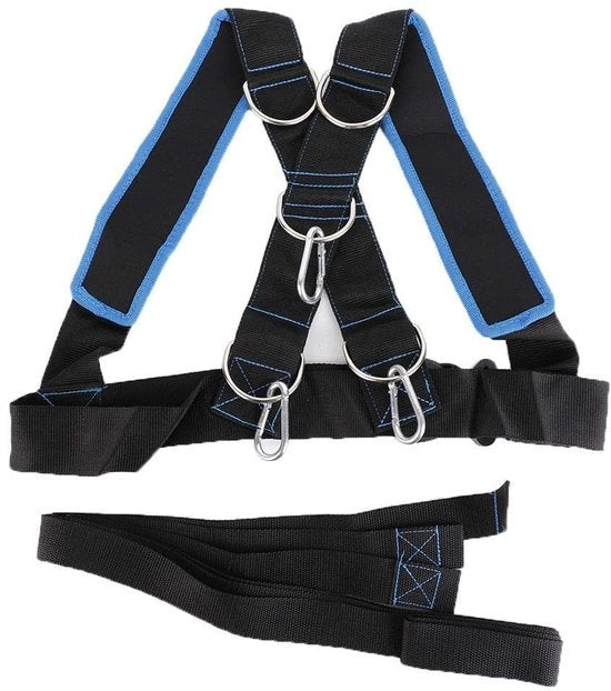 Riem con Regolazione di Peso a Spalla - D-Ring - Cinturino di Resistenza - Comodo - Allenamento di Forza - Velocità di Rotazione Migliorata - Riem di Fitness