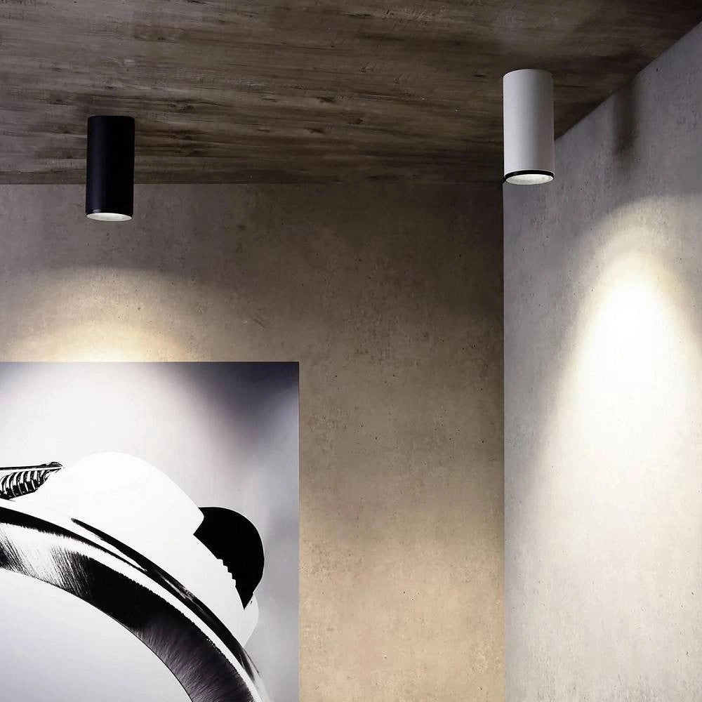 Trade Shop - Faretto Spot Soffitto Plafoniera Cilindro Led Cct 10w 2 In 1 3000k 4000k Moderna -