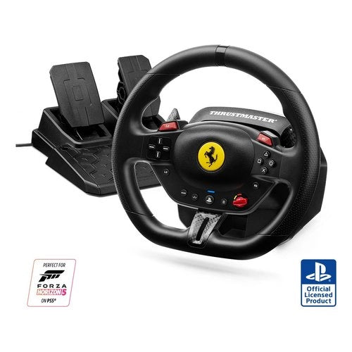 Thrustmaster t98-p ferrari 296 gtb nero usb sterzo + pedali analogico/digitale pc, playstation 4, playstation 5 - 4160880