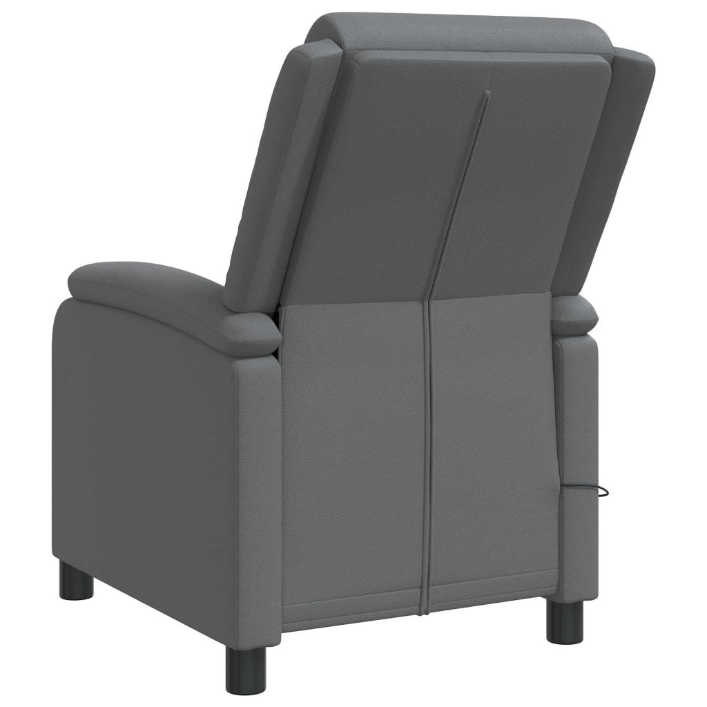 Poltrona Massaggiante Grigio Similpelle 42034864