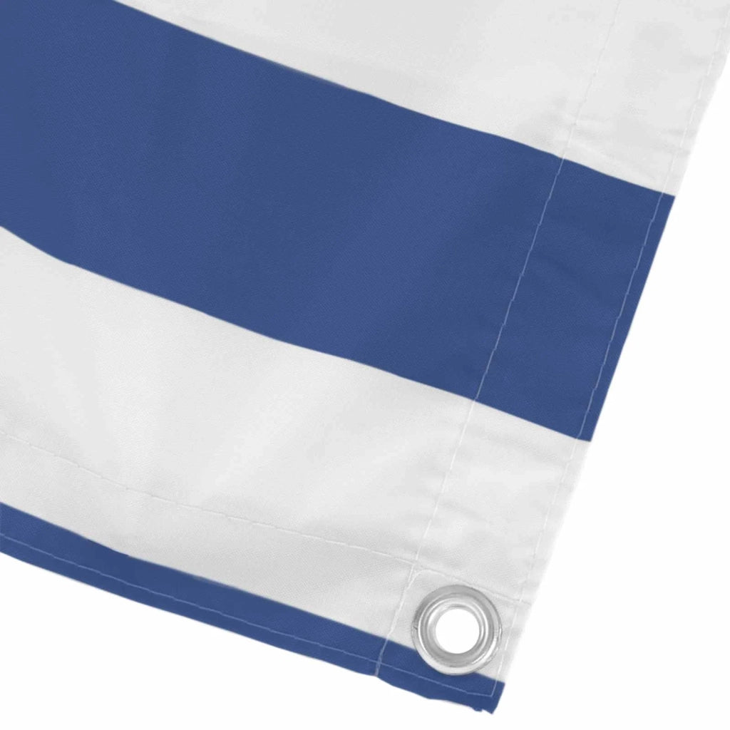 Schermo da balcone | Paravento da Balcone Blu e Bianco 110 x 800 cm Tessuto Oxford