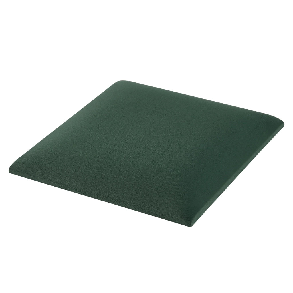 Set di 4 cuscini da parete in velluto 30 x 30 cm verde scuro 03_0010649