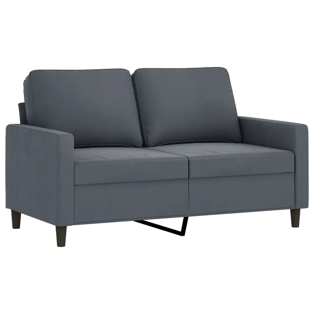 Set di Divani 3 pz con Cuscini Grigio Scuro in Velluto 3201955