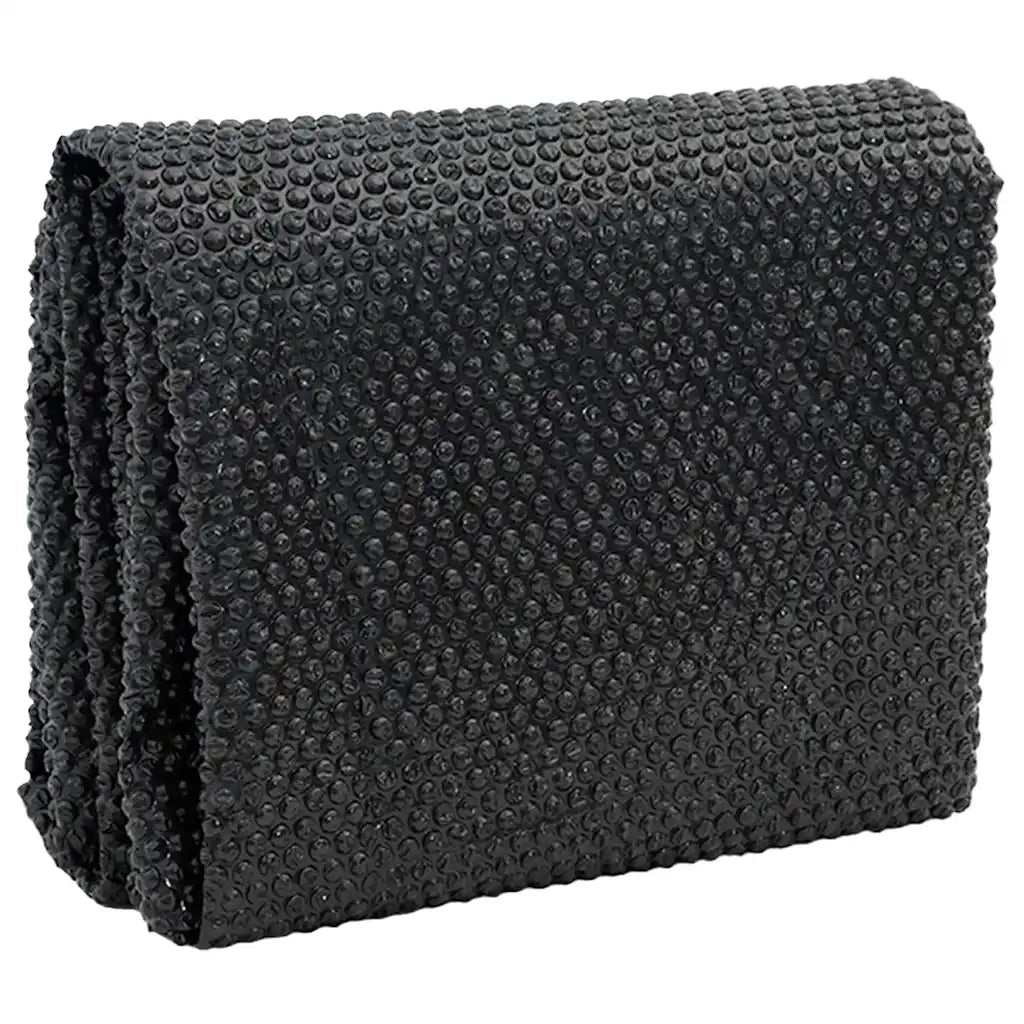 Pellicola Galleggiante Solare PE Piscina 600x400 cm Nero e Blu CFW7839366