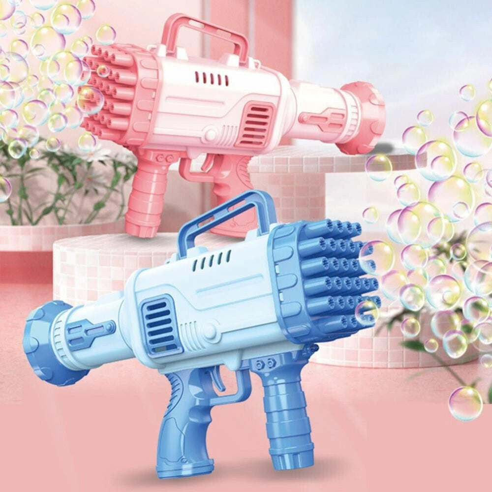 Trade Shop - Pistola Fucile Spara Bolle Di Sapone Sparabolle + 2 Ricariche Giocattolo Bambini -