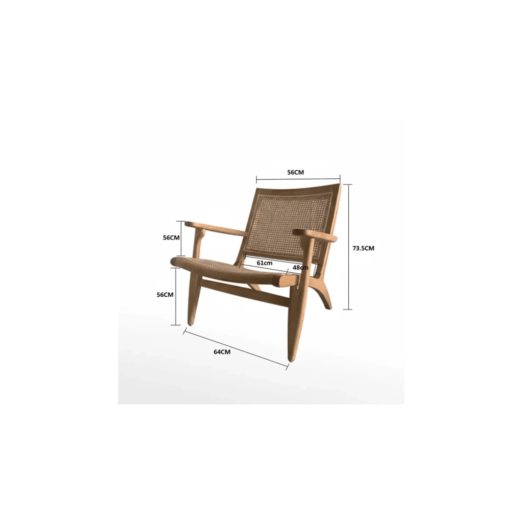 LÚZETE - SILLON MADERA DE OLMO NATURAL EINAR