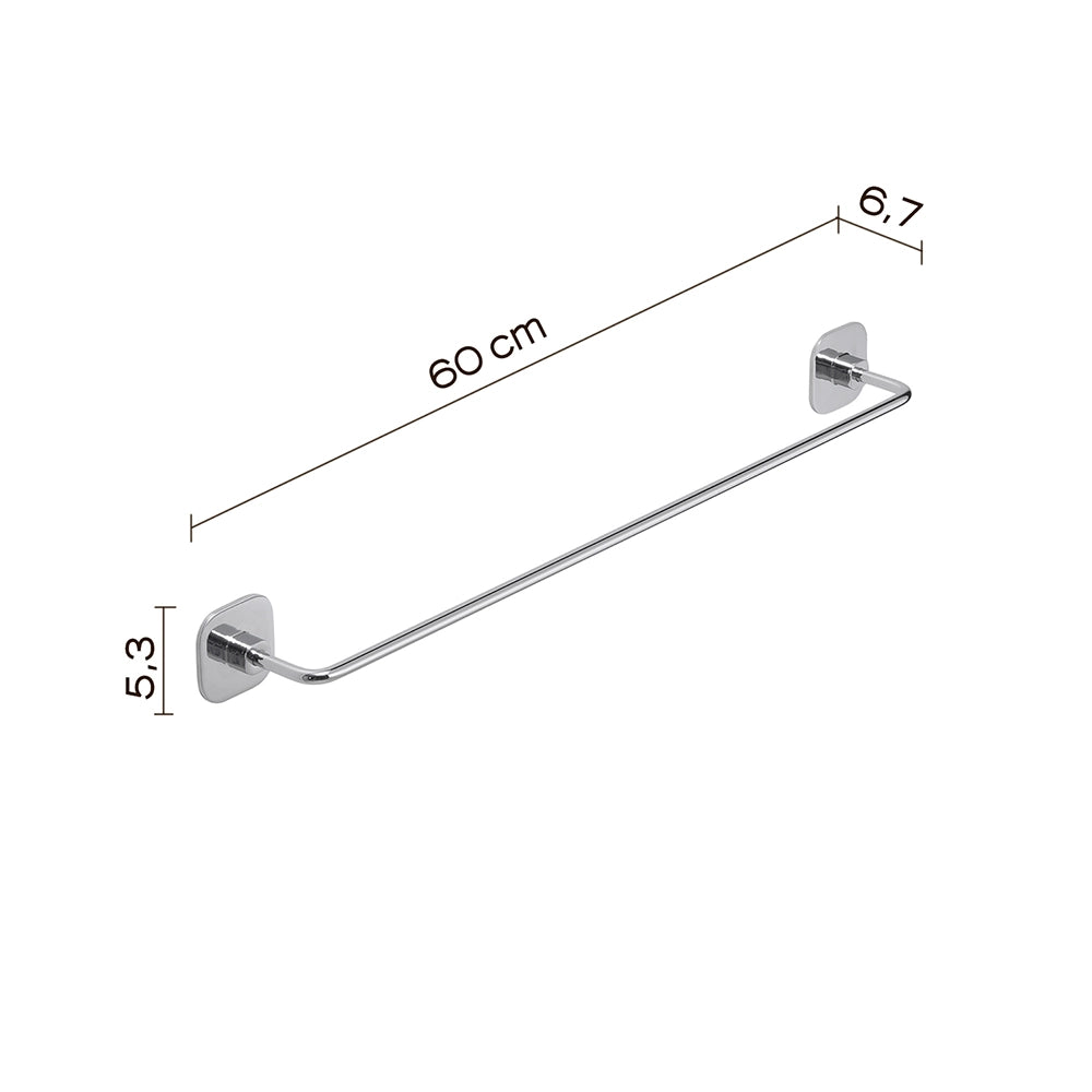 Portasalviette GEDY linea Teide da 60cm Cromato