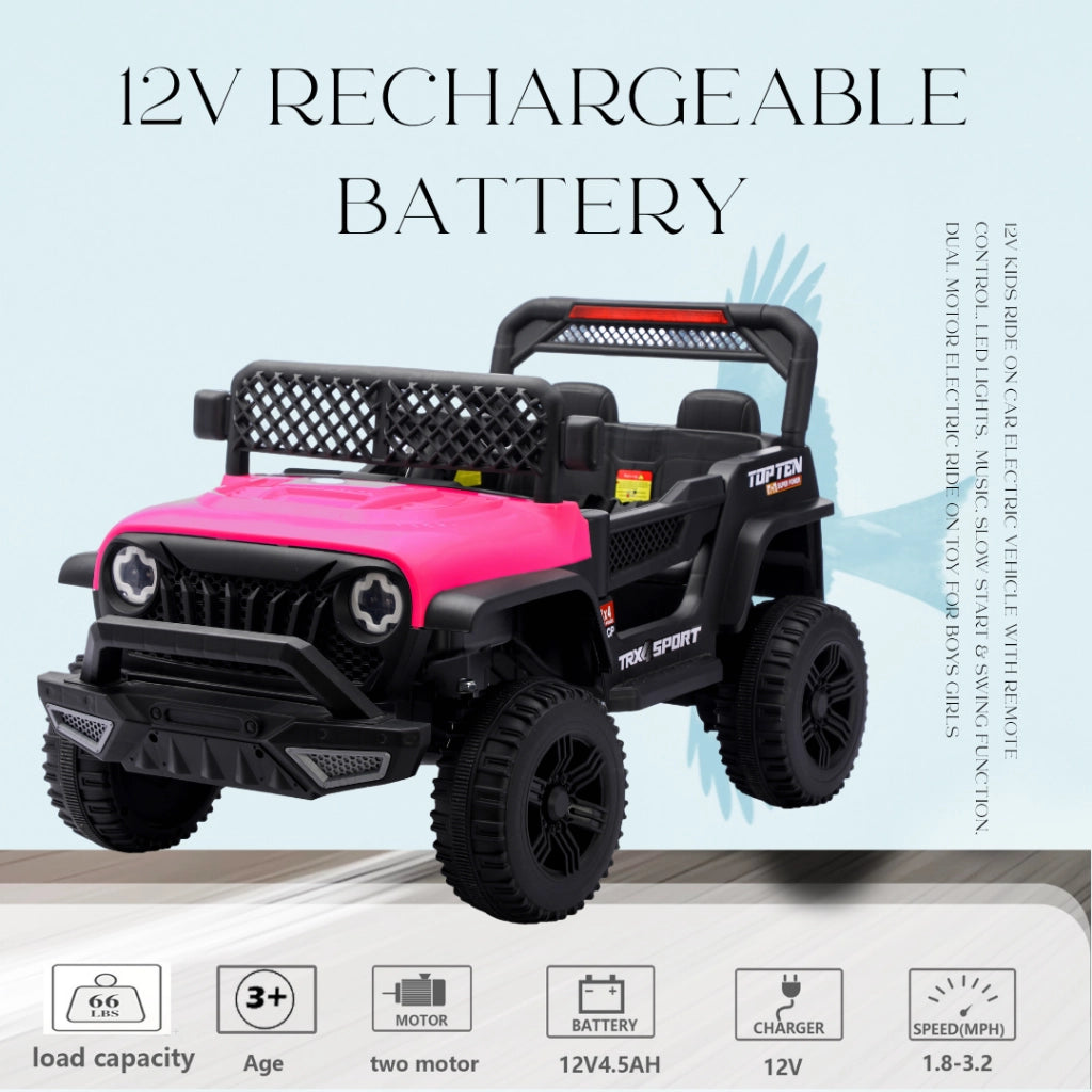 Auto elettrica per bambini con telecomando ¨C zephmum ¨C Verde