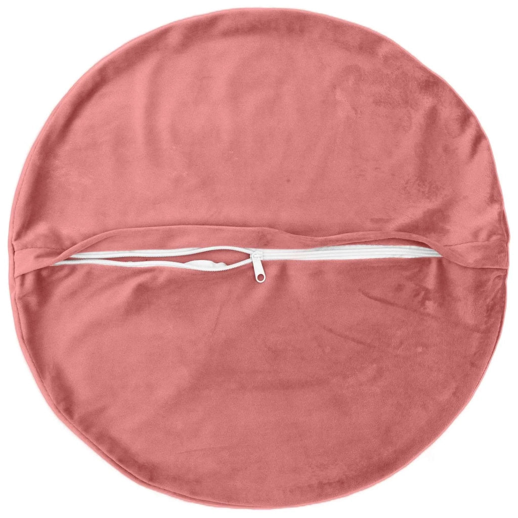 Federa 2 pcs HEERLEN Rosa Ø 50 cm Velluto 922541