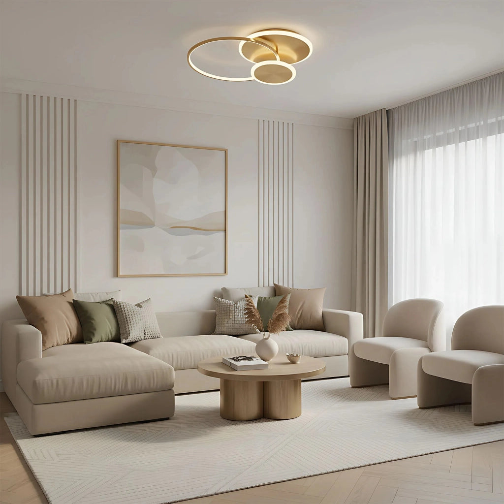 Lampada Da Soffitto App1711-c Brush Gold Led