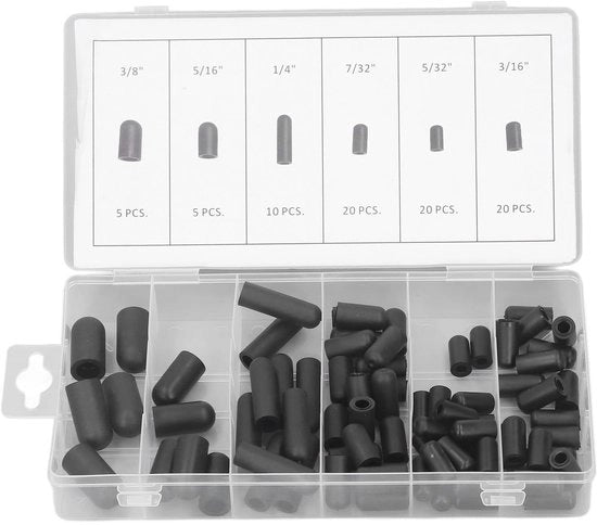 Kit di Assortimento di Bocchette a Vuoto - 80 Pezzi - Resistente al Calore - Plugg di Protezione Impermeabile - Progettazione Portatile - Prevenzione di Fuga Efficiente - Copri Bocchette