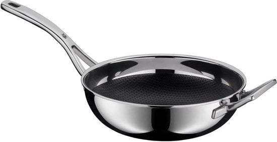 Pentola Induzione 28cm Acciaio Inox Struttura a Guscio di Miele Distribuzione di Calore Uniforme - Superficie Antiforatura - Adatta a Tutti i Fonti di Calore Pentola Induzione