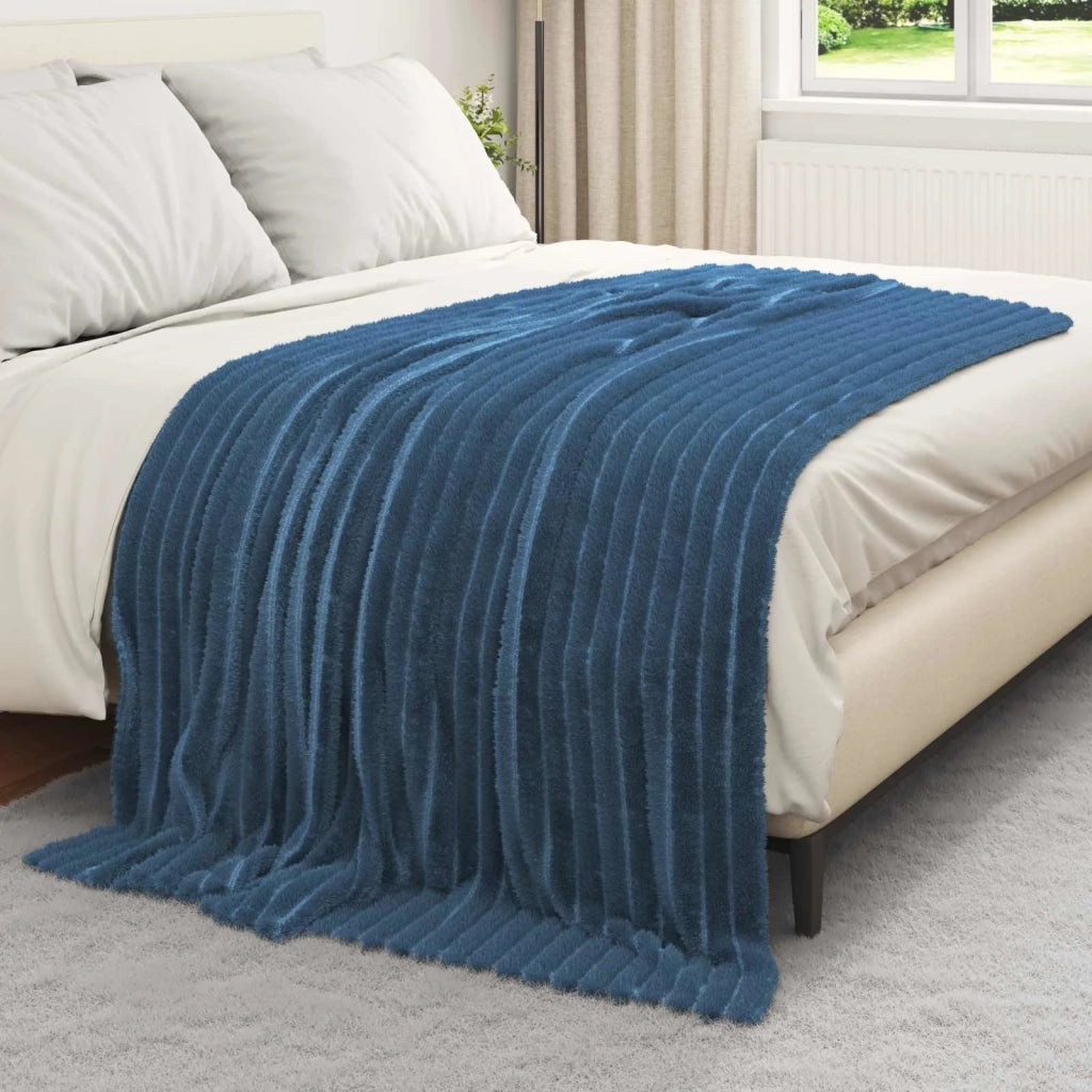 Coperta Blu navy 200 x 150 cm Panno 42016838