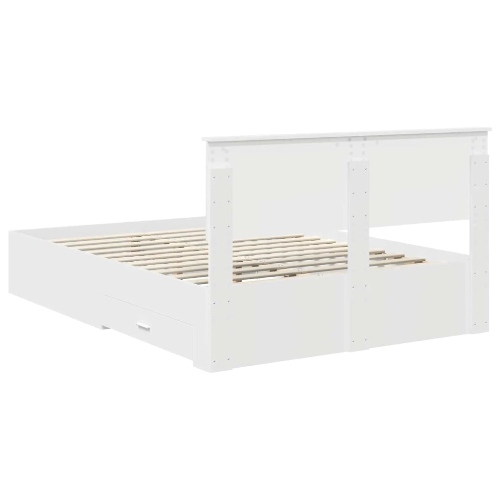 Struttura del letto Bianco 140 x 200 cm Legno multistrato 3410886