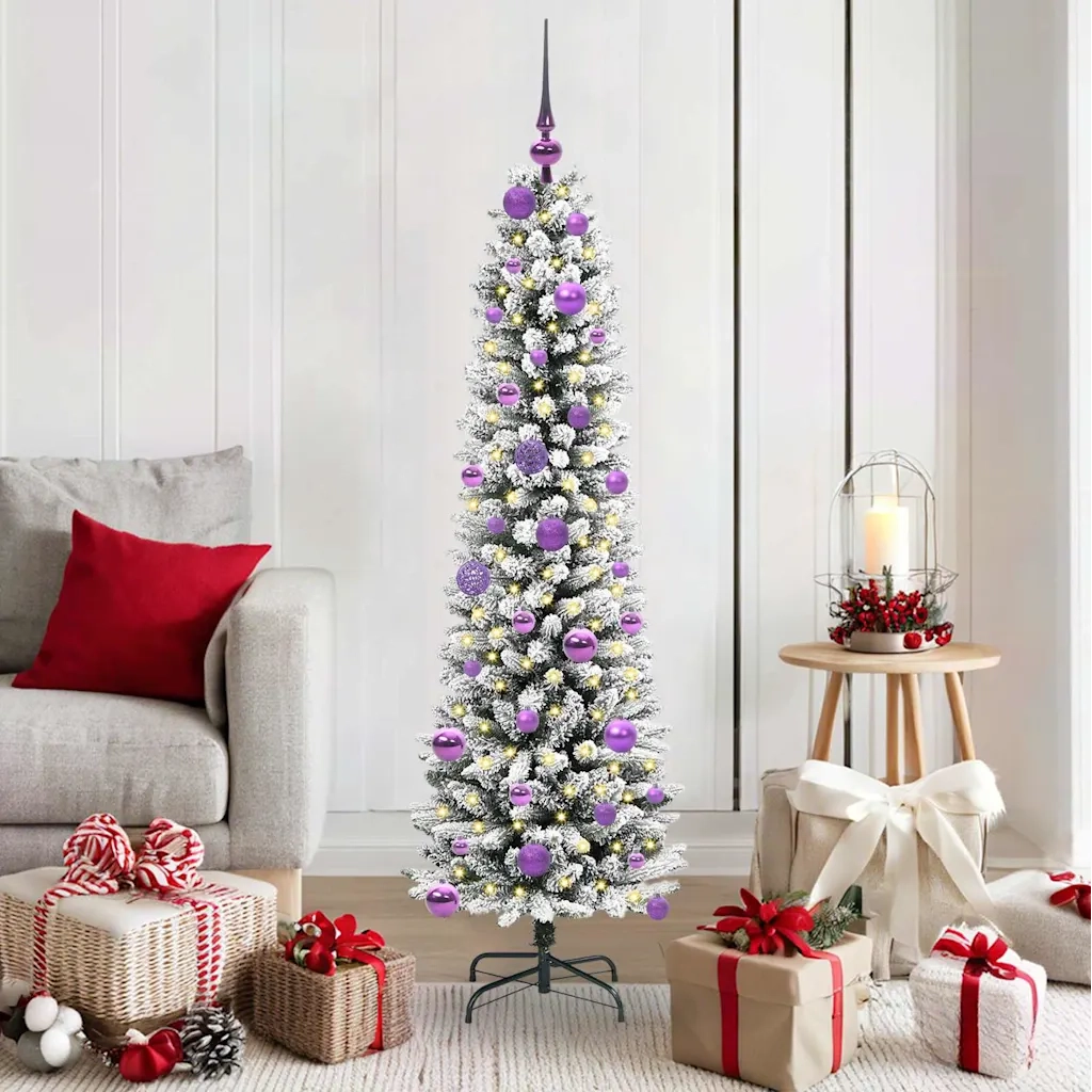 Albero di Natale artificiale con 150 LED Bianco 150 cm 3396099